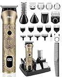 Ufree Beard Trimmer for Men, Electric Razor, Cordless Hair Clippers Shavers for Men, Shaving Kit for Mustache, Body, Nose, Ear and Face, 7 in 1 Beard Grooming Kit, Gifts for Men