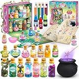 wookidel Fairy Magic Craft Kit for Kids with 20PCS Potion Bottles - Fairy Magical Potions Making Craft Kit - Gift for Christmas, Birthday, Creative Art Craft Kit for Girls Boys 6 7 8 9 10 Year Old