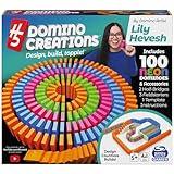 Spin Master Games, Lily Hevesh H5 Domino Creations 100-Piece Neon Dominoes Set, Kids Games, Building Toys, Christmas Gifts for Kids, for Ages 5+