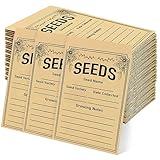 100pcs Seed Packets Envelopes - Seed Storage Envelopes - Vegetable Seeds Saving Envelopes - Self Sealing Kraft Envelopes for Seed Organizer - 3.1 X 4.7in Seed Packets, Brown