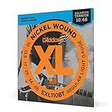 D'Addario Guitar Strings - XL Nickel Electric Guitar Strings - EXL110BT - Perfect Intonation, Consistent Feel, Reliable Durability - For 6 String Guitars - 10-46 Regular Light Balanced Tension