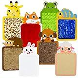 Little Learner Lab Sensory Zoo Buddies: 8-Pack Large Sensory Mats for Autistic Children | Sensory Toys for Kids with Autism | Sensory Toys for Autistic Children | Toys for Autistic Kids Ages 3-5