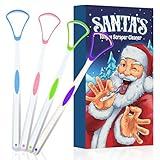 Tongue Scraper for Adults Cleaner Stocking Stuffers for Women Men White Elephant Gifts Christmas Womens Mens Teens Gag Funny Ideas Santa Cool Novelty Funniest Dad Her Him Girl Kids Who Have Everything