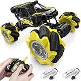 DoDoeleph Remote Control Car, Metal RC Cars, RC Monster Trucks 1/20 RC Stunt Car 360° Rotating 4WD 2.4Ghz All Terrains Rechargeable RC Crawler, Kids Girls Boys Toys Age 4-5 6-8 8-10