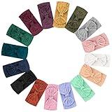 Prohouse 16PCS Baby Nylon Headbands Hairbands Hair Bow Elastics for Baby Girls Newborn Infant Toddlers Kids