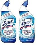 Lysol Toilet Bowl Cleaner Gel, for Cleaning and Disinfecting, Bleach Free, Ocean Fresh Scent, 24oz (Pack of 2)