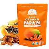 Mavuno Harvest Papaya Dried Fruit Snacks | Organic Dried Papaya Slices | Gluten Free Healthy Snacks for Kids and Adults | No Sugar Added, Vegan, Non GMO, Direct Trade | 1 Pound Resealable Bag