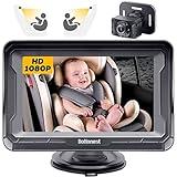 DoHonest Baby Car Camera HD 1080P - Rear-Facing Car Baby Monitor with Night Vision, Adjustable View Angle, Easy Setup, Anti-Glare Display, Safety for Kids & Infants
