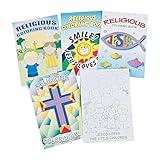 Fun Express Bible Coloring Book for Kids - Elevate Sunday School, VBS with Set of 72 Engaging Religious Christian Coloring Book for Kids - Coloring The Path of Faith, Enriching Faith Education