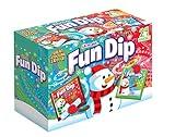 Lik-M-Aid (1) Box Fun Dip Holiday Edition - Cherry Yum Diddly and RazzApple Magic Flavors - 24pc Candy Stick & Powder Pouches per Box - Net Wt. 10.32 oz