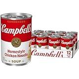 Campbell’s Condensed Homestyle Chicken Noodle Soup, 10.5 Ounce Can (Pack of 12)
