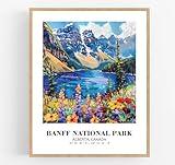 Eleville 8X10 Unframed Banff National Park Alberta Canada World Tour Travel Family Vacation Art Print Poster Wall Office Home Decor mgn015