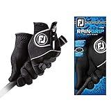 FootJoy Men's RainGrip Pair Prior Generation Golf Glove Black XX-Large, Pair
