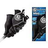 FootJoy Men's RainGrip Pair Prior Generation Golf Glove Black Cadet X-Large, Pair