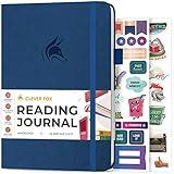 Clever Fox Reading Journal – Book Review Log – Gift Accessories for Reading Lover – Book Journal for Kids & Adults – A5, 5.8”x8.3” (Blue)