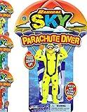 JA-RU Parachute Action Figure Toys (1 Toy Assorted Color) Flying Glider Army Men for Kids. Outdoor Summer Yard Games & Activities. Party Favors Stocking Stuffers. 2306-1s