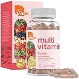 Zahler Multivitamin Beauty, Daily Multivitamin +Skin Hair and Nails Support, Multivitamin for Women and Men with Iron, Certified Kosher, 60 Capsules