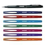 Universal UNV50504 Porous Point Medium 0.7mm Pens - Assorted (8/Pack)