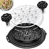 Chicken Shredder Tool Twist Large - 10'' Pro Meat Shredders for Chicken Breast,Visible Kitchen Grinder Shredder Machine with Brush,Strong Anti-Slip Strip,Ergonomic Handle,BPA Free (Black)