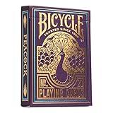 Bicycle Peacock Playing Cards - Purple - Cold Foil Premium Playing Card Deck for Card Games and Magic Tricks - Dazzling Design, Smooth Finish