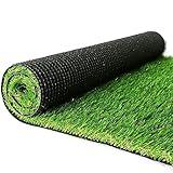 Moxie Direct Realistic Thick Artificial Grass 1.38in(35mm) Blade Height,40 in x 80 in (22.2 Square ft) Synthetic Grass Mat, Indoor Outdoor Garden Lawn Landscape for Pets,Thick Fake Grass Rug