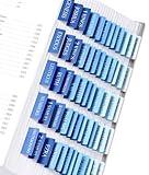 Bible Tabs for Women & Men, Laminated Bible Tabs for Study Bible, Large Print Neutral Bible Tabs for Easy Navigation, Bible Index Tabs, 66 Tabs Old & New Testament, Extra 9 Blank Tabs - Ocean Serenity
