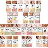 Ireer Sound Wall Classroom Boho Neutral Phonics Kit,Science of Reading Posters for Kindergarten, Speech Therapy Materials, Phonemic Awareness, ESL Teaching Material(Pastel,Consonants)