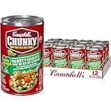 Campbell’s Chunky Healthy Request Soup, Hearty Italian Wedding Soup with Meatballs and Spinach, 18.8 Oz Can (Case of 12)
