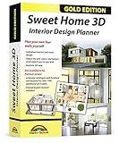 Sweet Home 3D - Interior Design Planner with an additional 1100 3D models and a printed manual, ideal for architects and planners - for Windows 11-10-8-7-Vista-XP & MAC