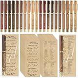 Spakon 20 Sets Christmas Christian Church Congregation Gift Bulk 20 Bible Verse Pen 20 Scripture Bookmark Inspirational Religious for Sunday School Student Pastor Jesus(Multicolor,Wood Grain)