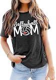 Volleyball T-Shirt Women Volleyball Mom Shirts Volleyball Game Day Shirt Volleyball Gift Shirt Volleyball Graphic Shirts Grey