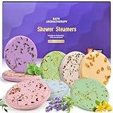 OYEKEEP Shower Steamers Aromatherapy - 8 Pcs Shower Bombs with Essential Oil, Relaxation Christmas Stocking Stuffers for Women and Men (Purple)