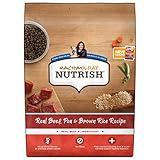 Nutrish Rachael Ray Premium Natural Dry Dog Food with Added Vitamins, Minerals & Taurine, Real Beef, Pea, & Brown Rice Recipe, 6 Pounds (Packaging May Vary)