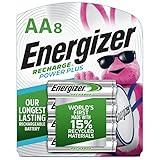 Energizer Power Plus Rechargeable AA Batteries (8 Pack), Double A Batteries