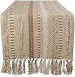 The Home Talk Premium Cotton Designer Table Runner - 13x72 Inches - Elegant Décor for Dining Tables, Handcrafted Quality Table Runner for Wedding, Buffets, Hotel, Restaurants, Rustic Home Décor, Beige