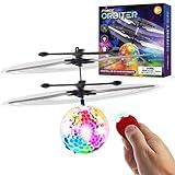 Force1 1 Pack Orbiter Flying Orb Ball Hand Operated Spinner Drones for Kids- Flying Ball Mini Hand Drone Toy with Remote, LED Hand Controlled Hover Orb Toy Indoor Fidget Ball Drone Floating UFO Drone