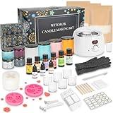 WITOROR Candle Making Kit, Candle Making Supplies with Digital Soy Wax Melt Warmer Candle Making Complete Kit for Adults Beginners DIY Starter Scented Candles Making Kit for Christmas