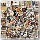 sxdaizjsym 120Pcs Vintage Aesthetic Stickers, Cute Retro Journaling Scrapbooking Stickers Pack for Adult Women Teen Grils, Waterproof Vinyl Decals for Water Bottle Laptop Computer Phone Case