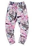 WDIRARA Men's Graphic Print Drawstring Waist Sweatpants Workout Joggers with Pocket Multicolor Camo XXL