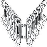 12 Pieces Double Ended Bolt Snaps Hook Zinc Alloy Double Trigger Clips Home Pet Accessory for Linking Dog Leash Collar Leash Key Chain Horse Tack Pet Sling Feed Buckets (3.5 Inch)