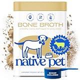 Native Pet Bone Broth for Dogs & Cats 4.75oz - Dog Bone Broth Powder - Dog Food Toppers for Picky Eaters - Cat Broth & Dog Broth - Beef Bone Broth for Cats - Pet Food - Beef Bone Broth Powder for Dogs