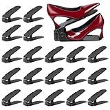 ZNCMRR 20 Pack Shoe Slots Organizer 4 Adjustable Stacker for a Pair of Shoes Double Layer Holder Rack 50% Shoe Space Saver Rack Storage for Closet
