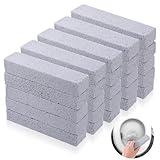 25 Pieces Pumice Stone for Toilet Cleaning Pumice Scouring Pad Grey Pumice Scouring Stick Cleaner Pumice Stones for Cleaning Removing Toilet Bowl Ring, Bath, Household, Kitchen, Pool, 5.9x1.4x0.9 Inch