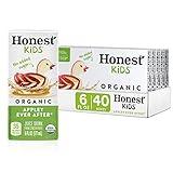 Honest Kids Appley Ever After, Organic Juice Drink, 6 Fl oz Juice Boxes, Pack Of 40, Apple