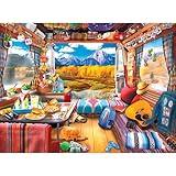 RoseArt - My Happy Place - Van Life - 750 Piece Jigsaw Puzzle for Adults