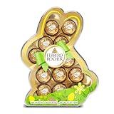 Ferrero Rocher, 13 Count, Premium Gourmet Milk Chocolate Hazelnut, Individually Wrapped Candy for Gifting in a Bunny-Shaped Box, Great Easter Gift, 5.7 oz