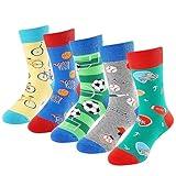 Boys Socks 6-8 Years Old Crazy Socks for Kids Silly Funny Novelty Dress Socks 10-12 for Boy Girl Birthday Christmas Gift