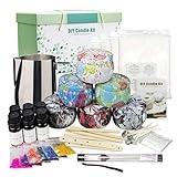 Candle Making Kit, Beeswax Scented Candles Supplies Arts and Crafts for Adults and Teens Gift Set for Women Including Fragrance, Soy Wax, Cotton Wicks, Metal Pot, Candle Dyes, Candle Jars and More