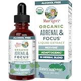 USDA Organic Nootropic Focus Supplement with Ginkgo Biloba - Brain, Memory and Adrenal Support