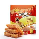 Jungle Calling Dog Treats, Skinless Chicken Wrapped Sweet Potato, Gluten and Grain Free, Chewy Dog Bites for Balanced Nutrition, 6 oz
